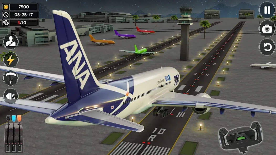 Мод Airplane Flight Simulator 2023 — Безлимитные деньги и топливо, скачать APK — скриншот 3