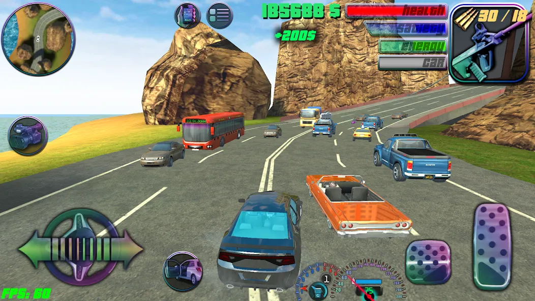 Crazy Miami Online взлом на Андроид — Безлимитные деньги и оружие — скриншот 2