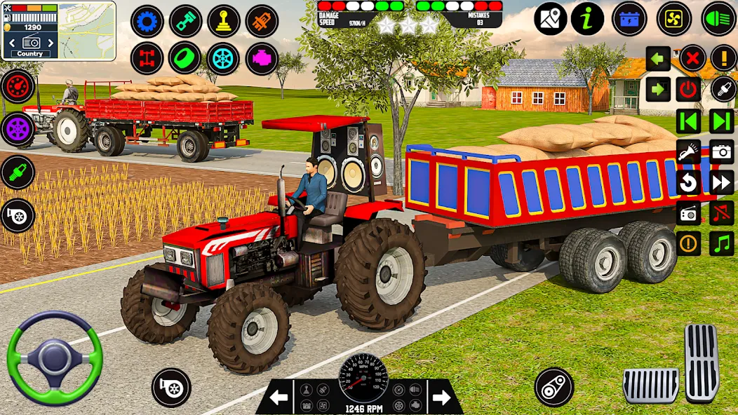 Farming Tractor Game Simulator MOD APK: Новая техника и богатый урожай — скриншот 5