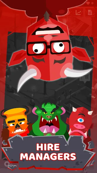 Hell: Idle Evil Tycoon Sim бесплатно на Андроид — мод: Безлимитные деньги и все улучшения — скриншот 1 Hell: Idle Evil Tycoon Sim бесплатно на Андроид — мод: Безлимитные деньги и все улучшения — скриншот 1