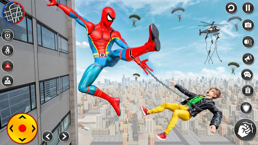 Скачать взлом Spider Rope Hero Spider Games — Безлимитные деньги и алмазы — скриншот 2