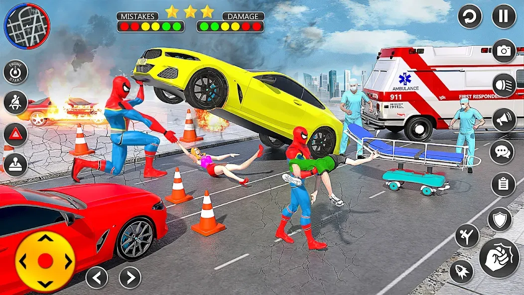 Скачать взлом Spider Rope Hero Spider Games — Безлимитные деньги и алмазы — скриншот 4