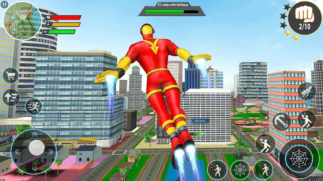Скачать Rope Hero Spider Fighting Game Mod APK — Безлимитные деньги и мощное оружие — скриншот 1 Скачать Rope Hero Spider Fighting Game Mod APK — Безлимитные деньги и мощное оружие — скриншот 1