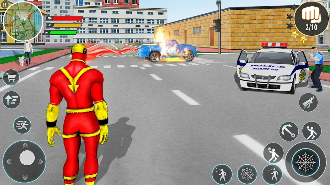 Скачать Rope Hero Spider Fighting Game Mod APK — Безлимитные деньги и мощное оружие — скриншот 2 Скачать Rope Hero Spider Fighting Game Mod APK — Безлимитные деньги и мощное оружие — скриншот 2