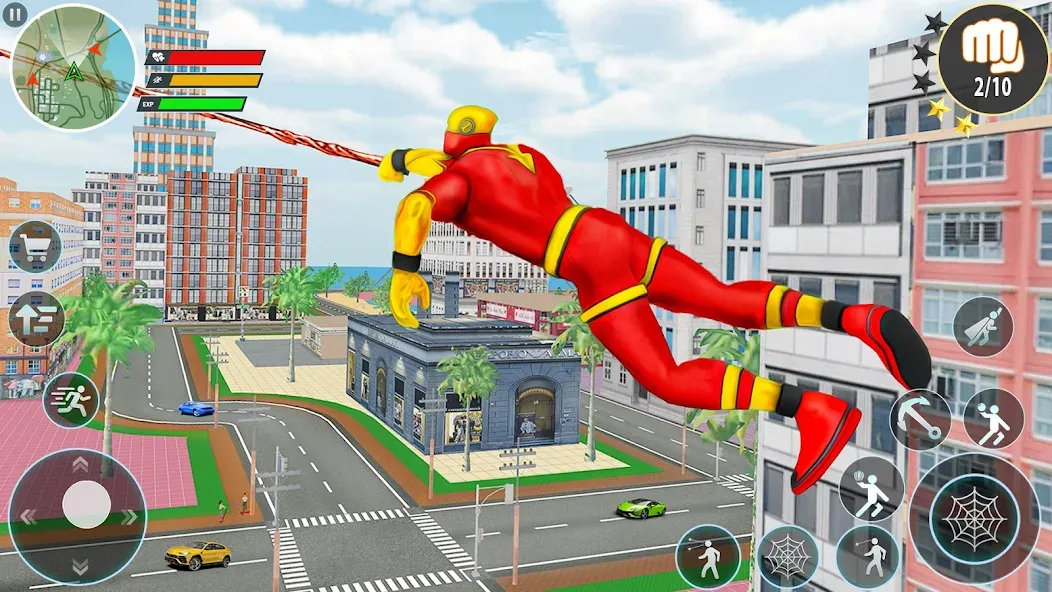 Скачать Rope Hero Spider Fighting Game Mod APK — Безлимитные деньги и мощное оружие — скриншот 3 Скачать Rope Hero Spider Fighting Game Mod APK — Безлимитные деньги и мощное оружие — скриншот 3
