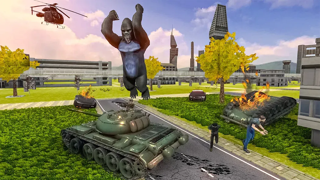 Gorilla Smash City Escape Jail взлом на Андроид — Безлимитные деньги и суперсила — скриншот 1 Gorilla Smash City Escape Jail взлом на Андроид — Безлимитные деньги и суперсила — скриншот 1