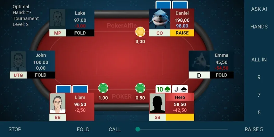 Скачать Offline Poker AI - PokerAlfie бесплатно — Умный офлайн-покер без интернета — скриншот 3 Скачать Offline Poker AI - PokerAlfie бесплатно — Умный офлайн-покер без интернета — скриншот 3