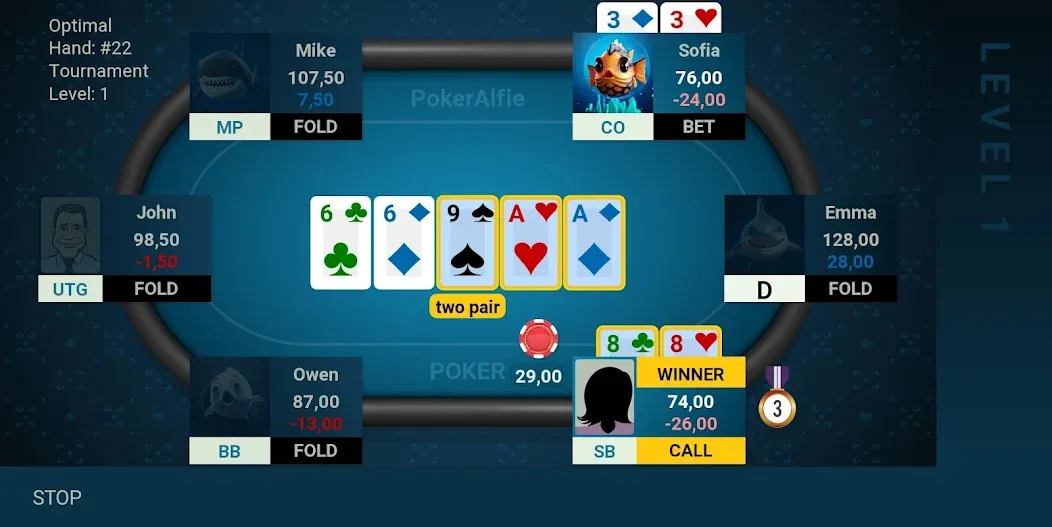 Скачать Offline Poker AI - PokerAlfie бесплатно — Умный офлайн-покер без интернета — скриншот 5 Скачать Offline Poker AI - PokerAlfie бесплатно — Умный офлайн-покер без интернета — скриншот 5