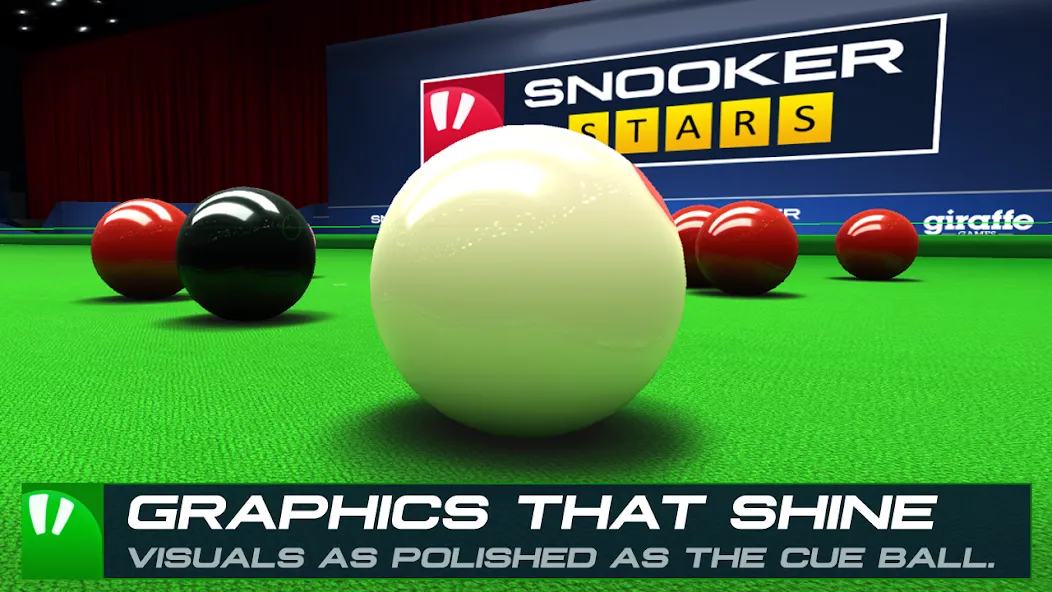 Мод Snooker Stars - 3D Online Spor — Безлимитные деньги и все кии, скачать APK — скриншот 3 Мод Snooker Stars - 3D Online Spor — Безлимитные деньги и все кии, скачать APK — скриншот 3