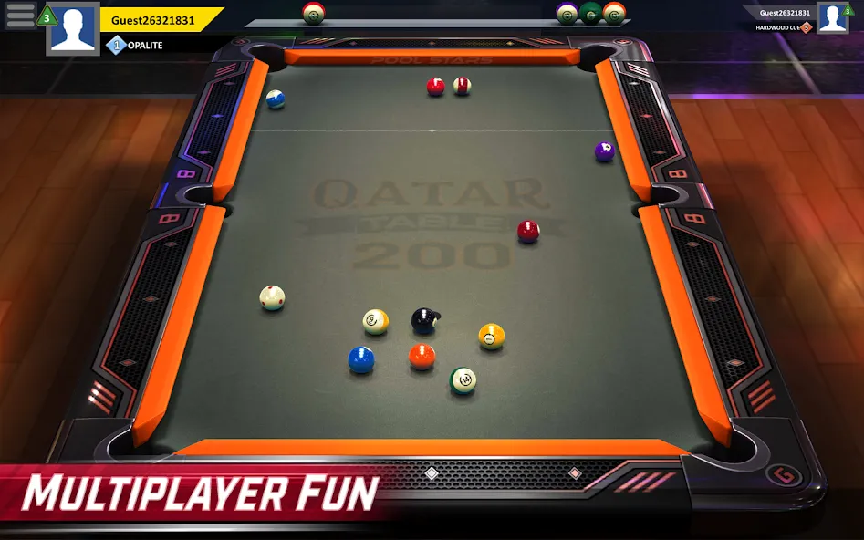 Pool Stars - 3D Online Multipl — скачать мод: Безлимитные монеты и разблокированные столы — скриншот 4
