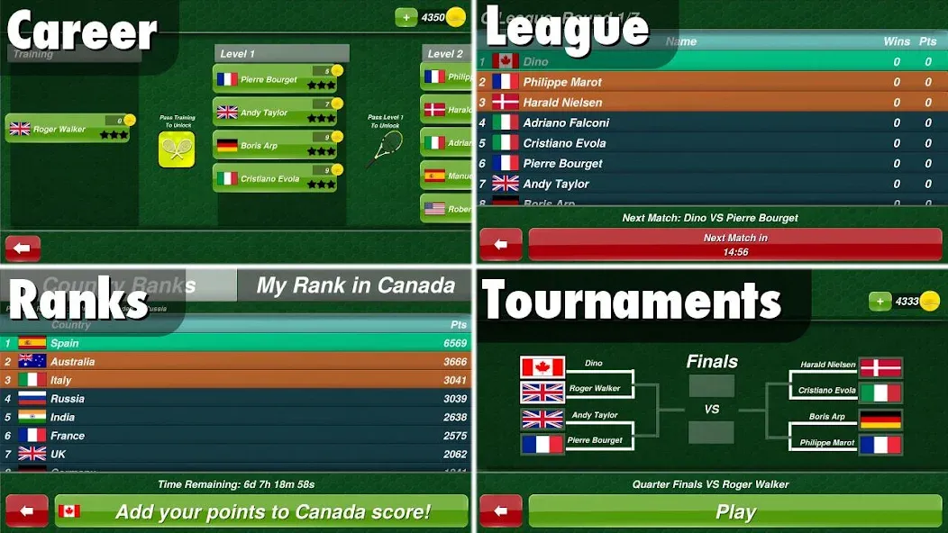 Tennis Champion 3D - Online Sp — последняя версия с модом (Без рекламы и много монет) — скриншот 3