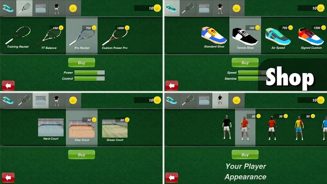 Tennis Champion 3D - Online Sp — последняя версия с модом (Без рекламы и много монет) — скриншот 5