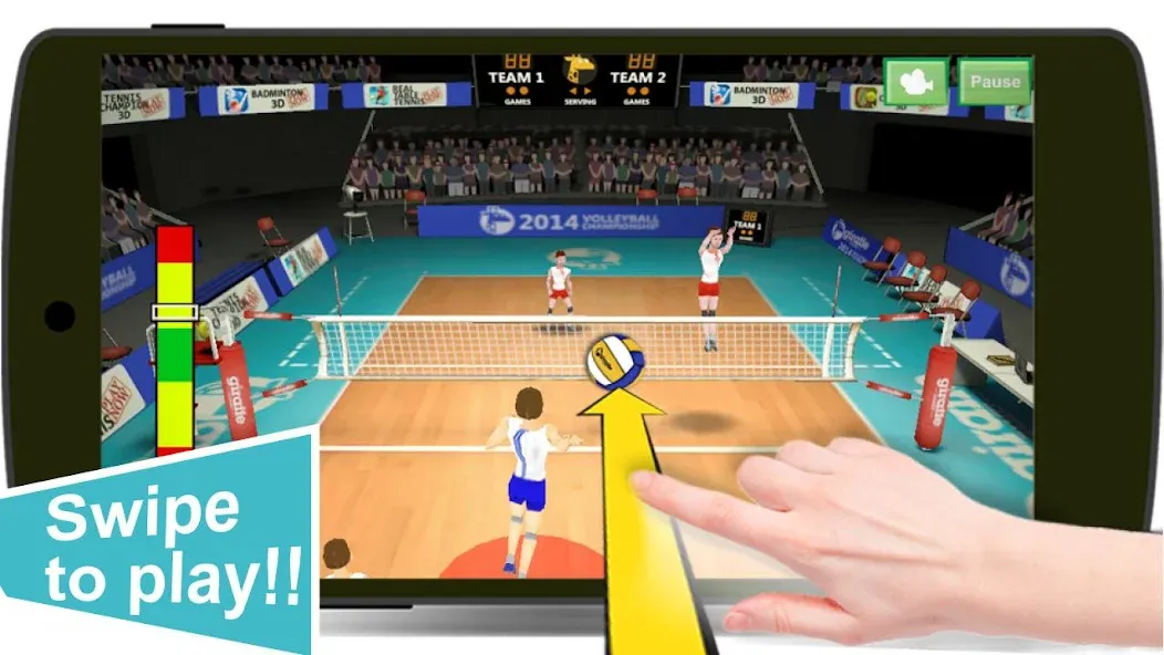 Volleyball Champions 3D - Onli MOD APK: Безлимитные монеты и энергия — скриншот 2 Volleyball Champions 3D - Onli MOD APK: Безлимитные монеты и энергия — скриншот 2