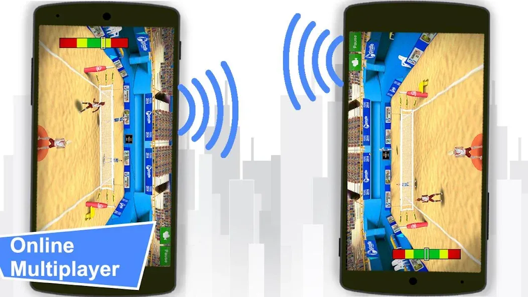 Volleyball Champions 3D - Onli MOD APK: Безлимитные монеты и энергия — скриншот 3 Volleyball Champions 3D - Onli MOD APK: Безлимитные монеты и энергия — скриншот 3