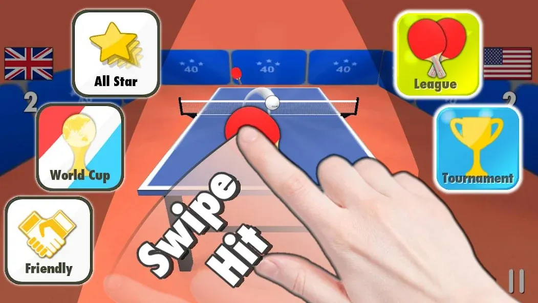 Table Tennis 3D взлом APK — Безлимитные деньги и все ракетки — скриншот 1 Table Tennis 3D взлом APK — Безлимитные деньги и все ракетки — скриншот 1