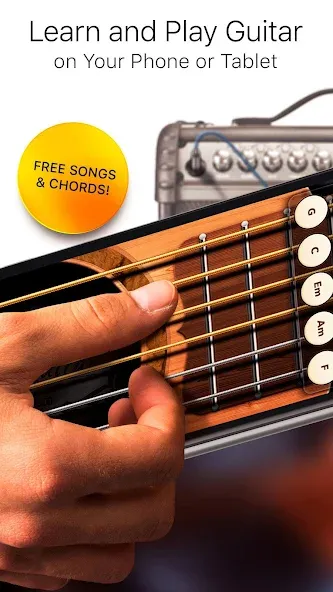 Real Guitar - Music Band Game — Безлимитные деньги и все песни открыты, скачать мод APK — скриншот 1 Real Guitar - Music Band Game — Безлимитные деньги и все песни открыты, скачать мод APK — скриншот 1