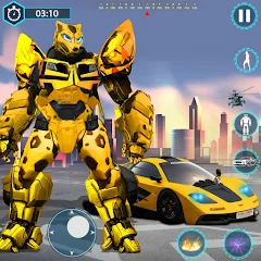 Скачать Flying Robot Transforming Game Mod APK — Безлимитные деньги и все роботы