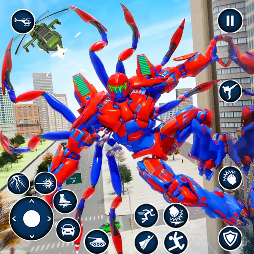 Spider Robot: Robot Car Games MOD APK: Безлимитные деньги и мощный робот — скриншот 1 Spider Robot: Robot Car Games MOD APK: Безлимитные деньги и мощный робот — скриншот 1