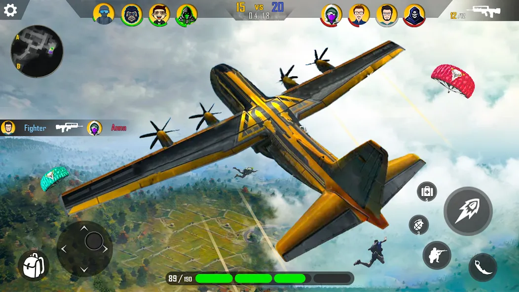 Fps Shooting Gun War: Gun Game бесплатно на Андроид — мод: Безлимитные патроны и оружие — скриншот 2