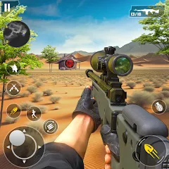 Fps Shooting Gun War: Gun Game бесплатно на Андроид — мод: Безлимитные патроны и оружие