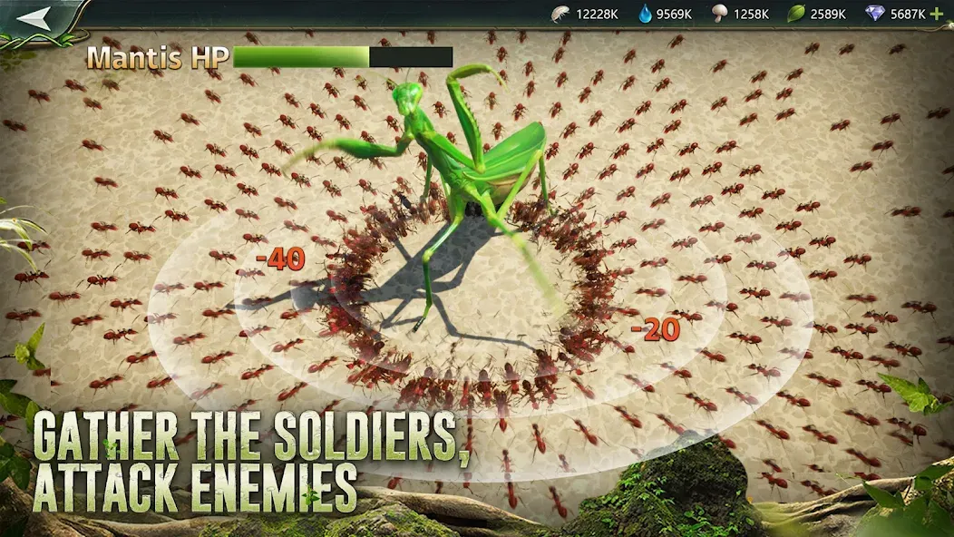 Скачать взлом Ant Legion: For The Swarm — Безлимитные ресурсы и ускоренное развитие — скриншот 4