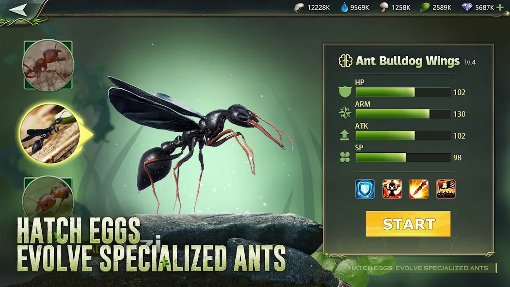 Скачать взлом Ant Legion: For The Swarm — Безлимитные ресурсы и ускоренное развитие — скриншот 5