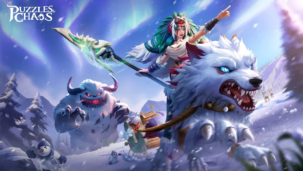 Скачать Puzzles & Chaos: Frozen Castle — Безлимитные ресурсы и ускоренное строительство — скриншот 1