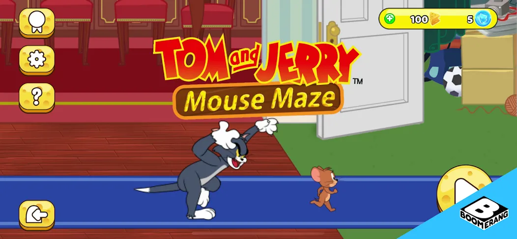 Скачать Tom & Jerry: Mouse Maze мод — Безлимитные жизни и открыты все уровни — скриншот 1