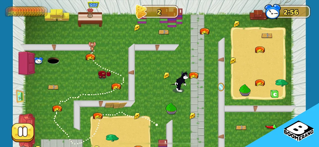 Скачать Tom & Jerry: Mouse Maze мод — Безлимитные жизни и открыты все уровни — скриншот 2