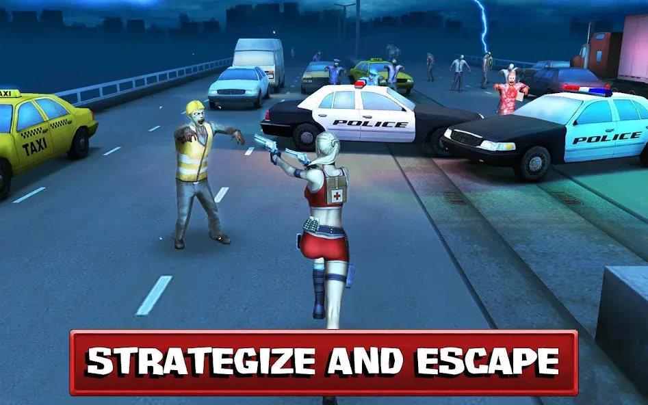 Dead Route: Zombie Apocalypse на телефон — скачать мод: Безлимитные деньги и патроны — скриншот 3
