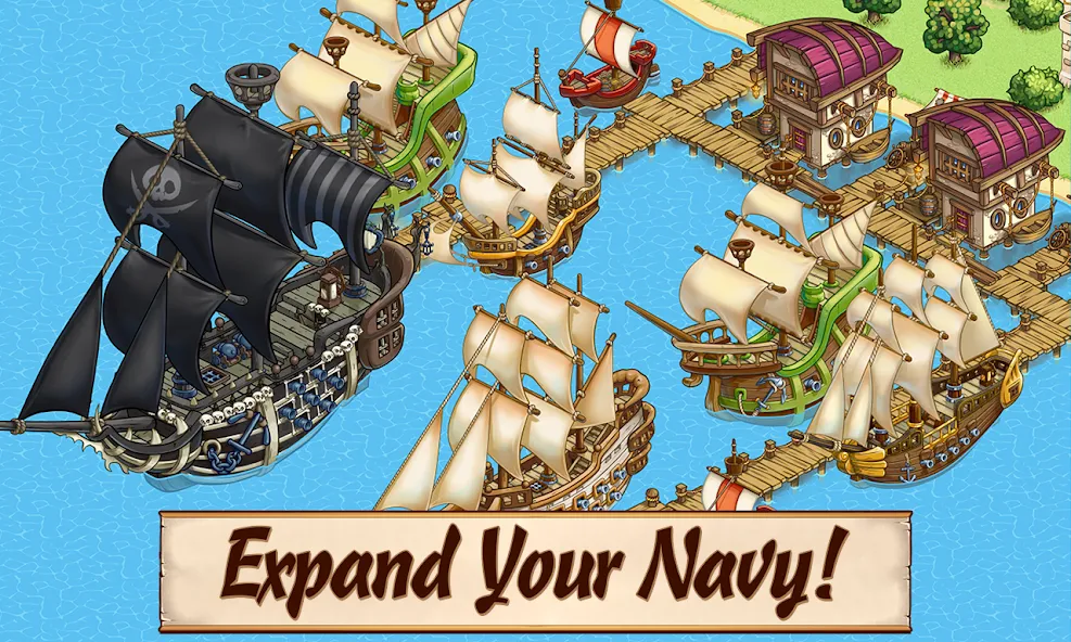 Pirates of Everseas MOD APK: Безлимитные ресурсы и быстрый прогресс — скриншот 1