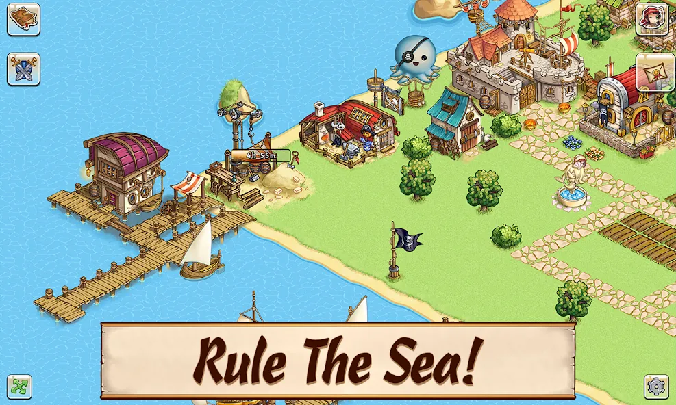 Pirates of Everseas MOD APK: Безлимитные ресурсы и быстрый прогресс — скриншот 4