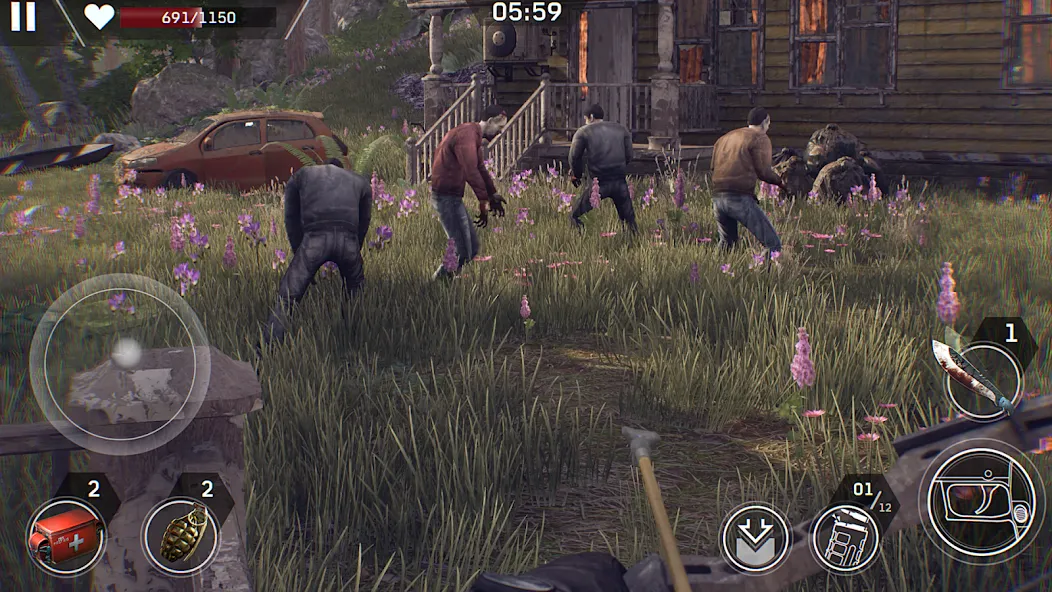 Скачать Left to Survive: Zombie Games мод — Безлимитные ресурсы и оружие — скриншот 5