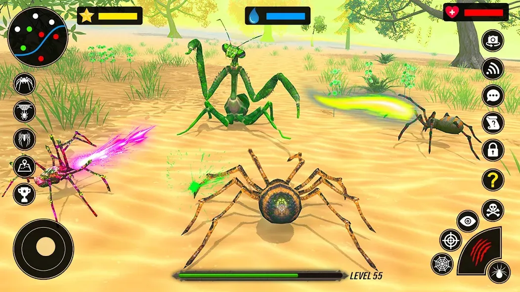 Spider Simulator - Creepy Tad — Безлимитная паутина и открыты все уровни, скачать мод APK — скриншот 2