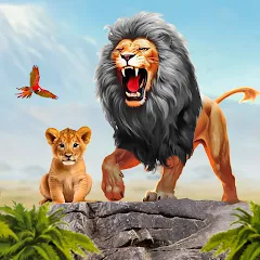 Ultimate Lion Simulator Game — взломанная версия, Бесконечное здоровье и суперсила