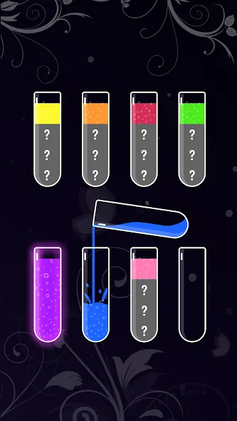Water Sort - Color Puzzle Game — взломанная версия, Без рекламы и все уровни открыты — скриншот 4 Water Sort - Color Puzzle Game — взломанная версия, Без рекламы и все уровни открыты — скриншот 4
