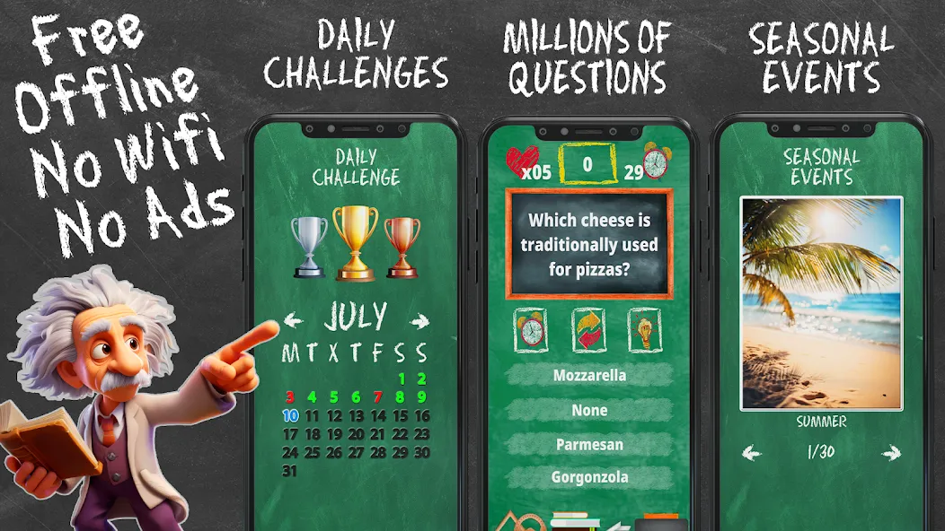 Скачать Quiz Games Offline Games Mod APK — Без рекламы и все викторины открыты — скриншот 2