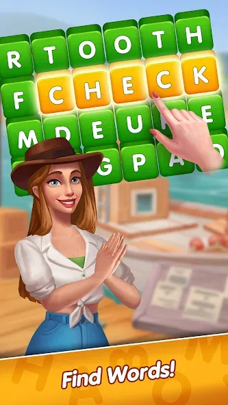 Скачать взлом Travel Words: Fun word games — Безлимитные подсказки и монеты — скриншот 5