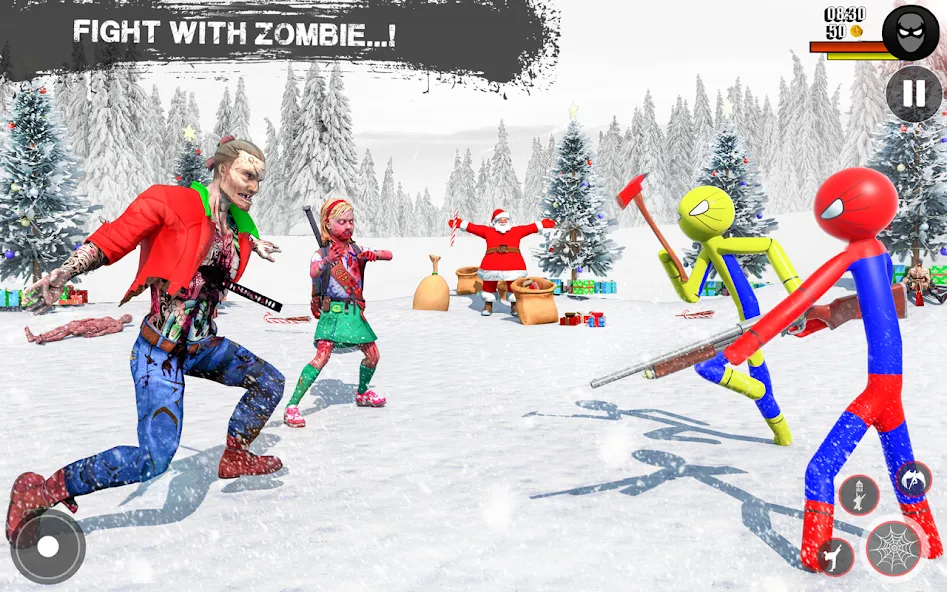 Spider Game-Stickman Rope Hero (Мод: Безлимитные монеты и полёт) — скачать на Андроид — скриншот 4 Spider Game-Stickman Rope Hero (Мод: Безлимитные монеты и полёт) — скачать на Андроид — скриншот 4
