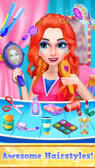 Fashion Braid Hairstyles Salon взлом APK — Безлимитные деньги и все прически открыты — скриншот 4