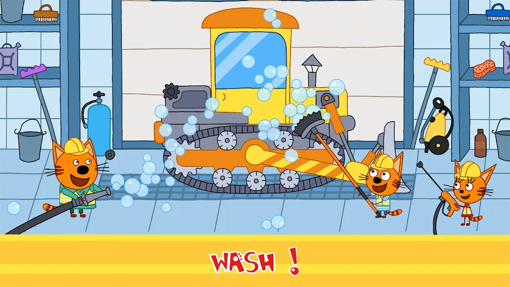 Kid-E-Cats Cars, Build a house — Безлимитные деньги и все машины, скачать мод APK — скриншот 2