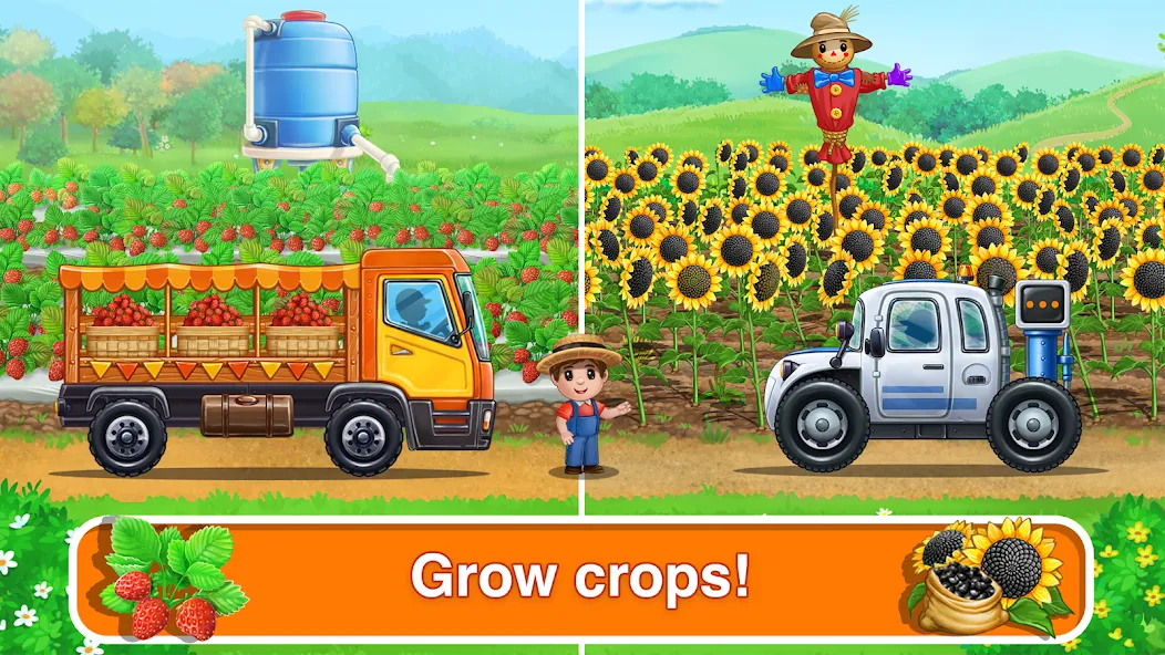 Скачать взлом Tractor, car: kids farm games — Безлимитные монеты и все тракторы открыты — скриншот 3 Скачать взлом Tractor, car: kids farm games — Безлимитные монеты и все тракторы открыты — скриншот 3