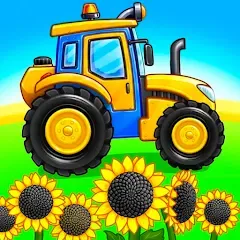 Скачать взлом Tractor, car: kids farm games — Безлимитные монеты и все тракторы открыты