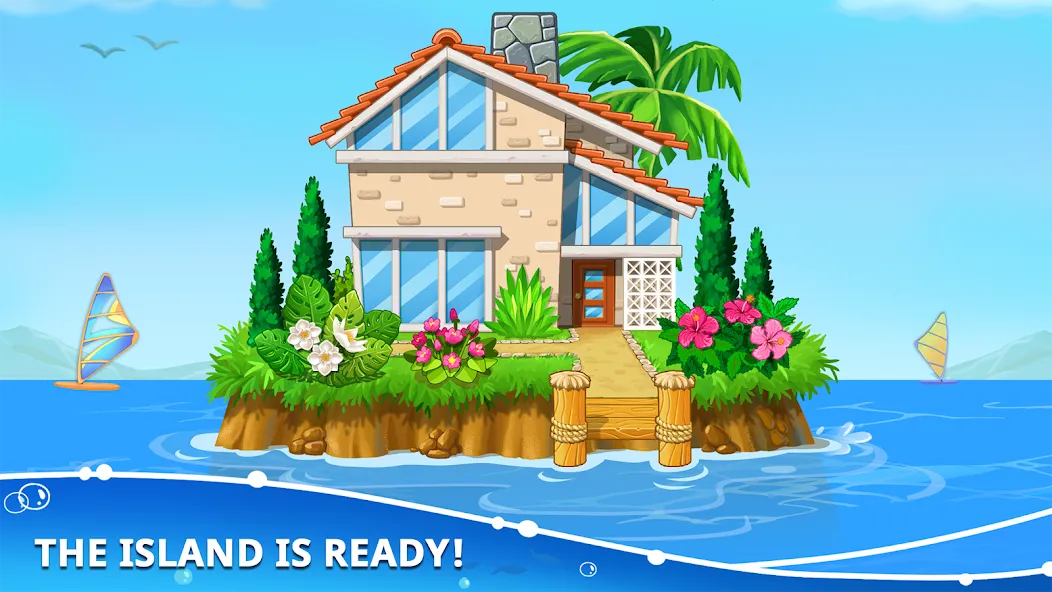 Island building! Build a house — последняя версия с модом (Безлимитные ресурсы и открыты острова) — скриншот 5