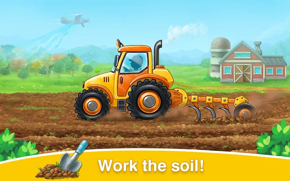 Farm land & Harvest Kids Games на телефон — скачать мод: Без рекламы и все уровни открыты — скриншот 2