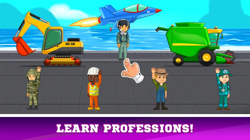 Kids Cars Games build a truck MOD APK скачать на Андроид — Безлимитные деньги и все машины открыты — скриншот 5