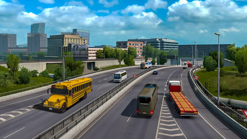 School Bus Transport Simulator MOD APK скачать на Андроид — Безлимитные деньги и все автобусы — скриншот 4