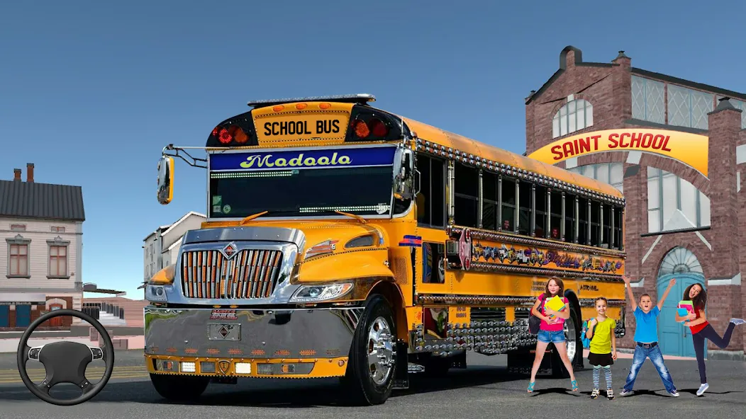 School Bus Transport Simulator MOD APK скачать на Андроид — Безлимитные деньги и все автобусы — скриншот 5