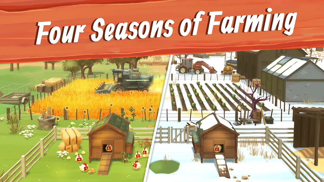 Big Farm: Mobile Harvest — Безлимитные деньги и ресурсы, скачать мод APK — скриншот 2