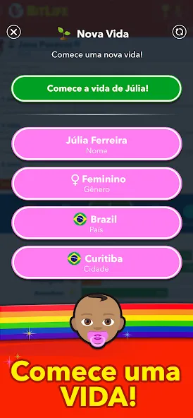 BitLife BR - Simulação de vida — скачать мод: Dinheiro ilimitado e tudo desbloqueado — скриншот 1 BitLife BR - Simulação de vida — скачать мод: Dinheiro ilimitado e tudo desbloqueado — скриншот 1